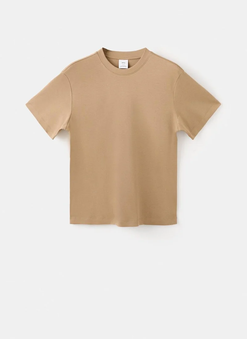 Mango Man  Medium weight regular fit T-shirt for Men | Best Price UAE